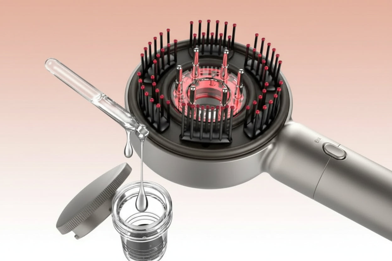 Red Light Scalp Massage Brush